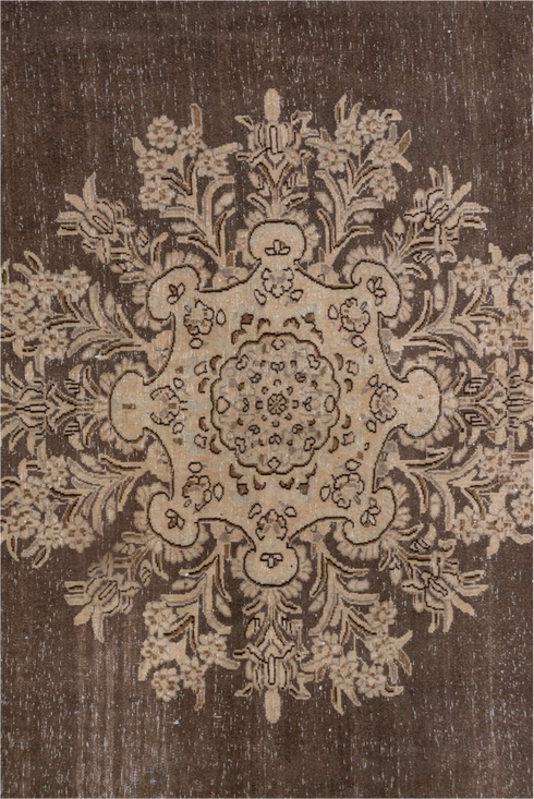 Antique Tabriz Area Rug (9' x 9')